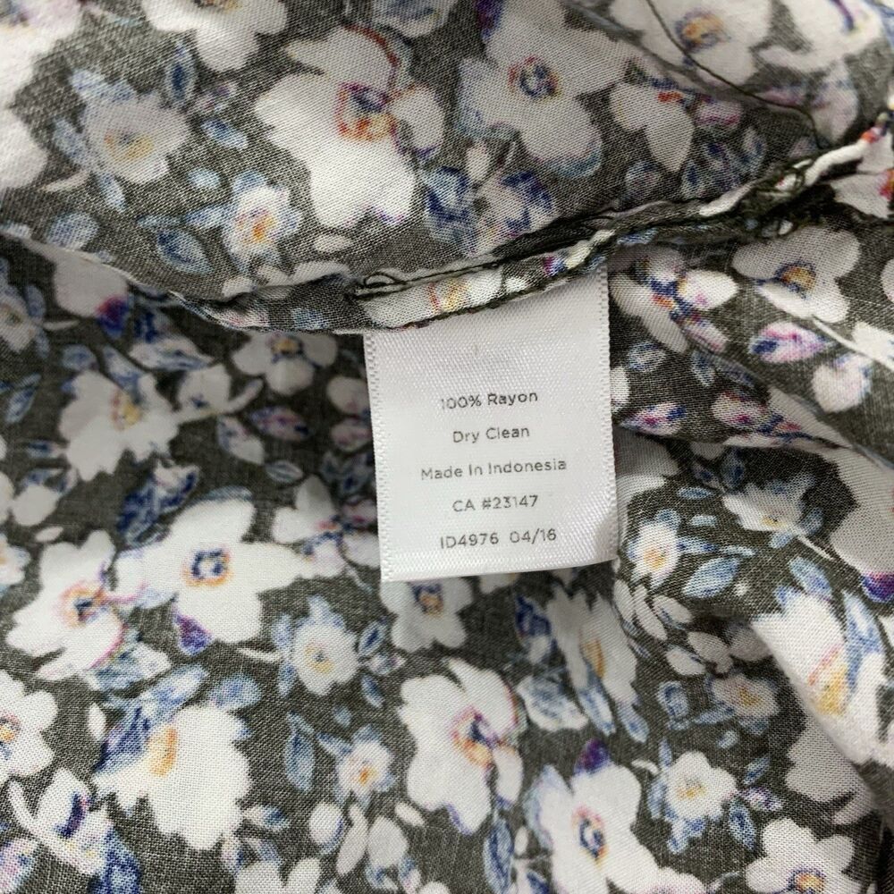 Talbots Cottagecore Dainty Floral Roll-Tab Button-Front Shirt Plus Size 2X - Picture 14 of 14